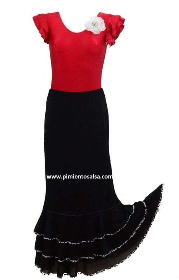 Black flamenco skirt