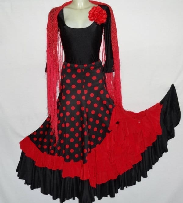Lady flamenco skirt