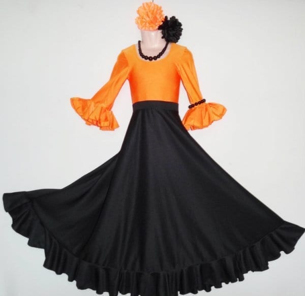 Lady Flamenco skirt black