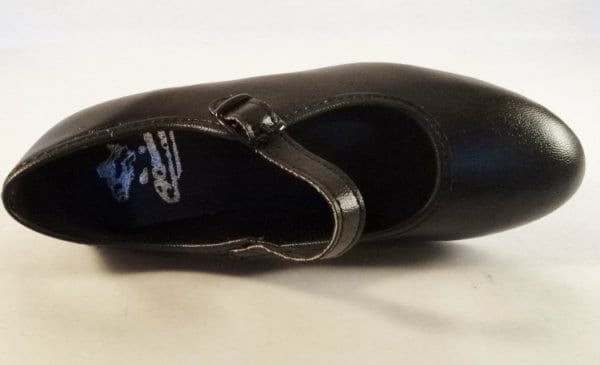 ECONOMIC FLAMENCO BLACK SHOES WITH STRAP WITHOUT NAILS - Image 5