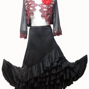 jupe de flamenco 4 volants