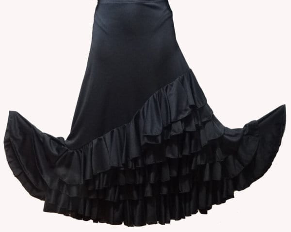 flamenco black lady skirt