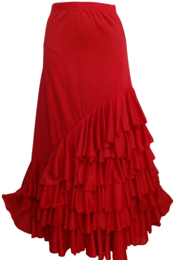 Jupe de Flamenco femme en rouge
